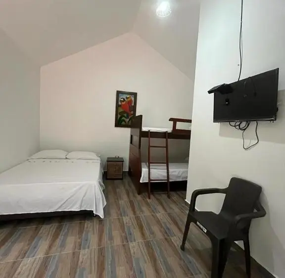 ファミリールーム, Cabañas Monteleón Paicol Huila
