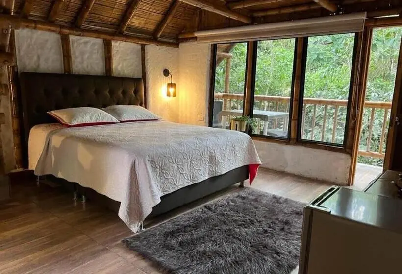 家族用バンガロー, Cabañas Monteleón Paicol Huila