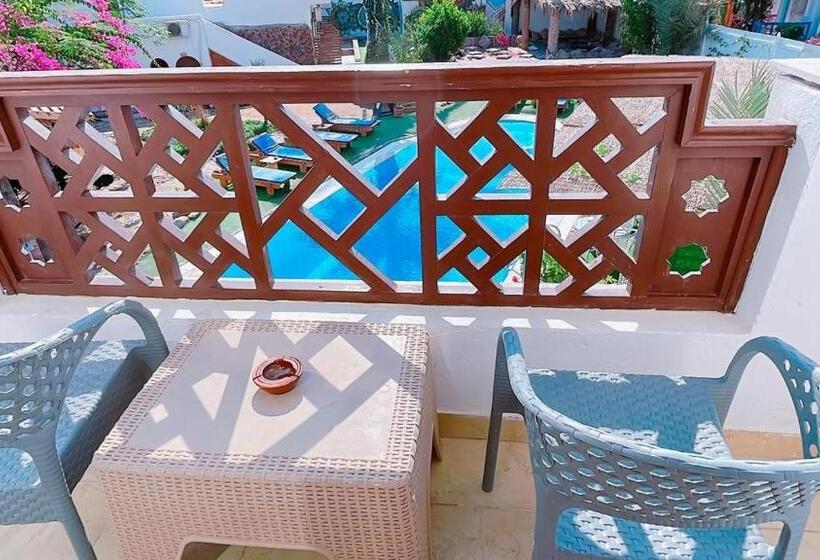 اتاق استاندارد با چشم‌انداز استخر, Club Red Dahab Motel