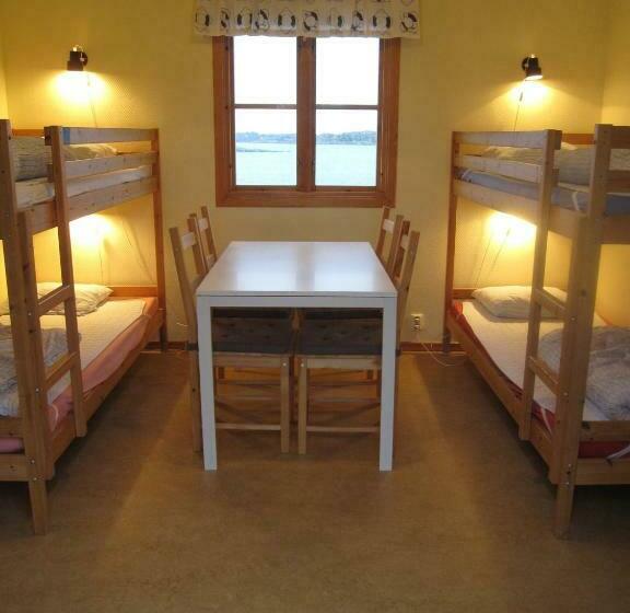 חדר סטנדרטי לארבעה עם חדר אמבטיה משותף, Badholmens Vandrarhem