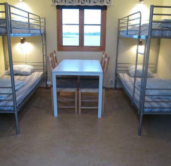 חדר סטנדרטי לארבעה עם חדר אמבטיה משותף, Badholmens Vandrarhem