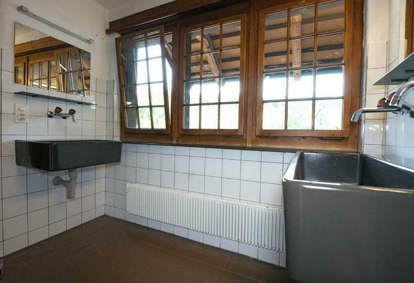 חדר סטנדרטי לארבעה עם חדר אמבטיה משותף, Brugg Youth Hostel