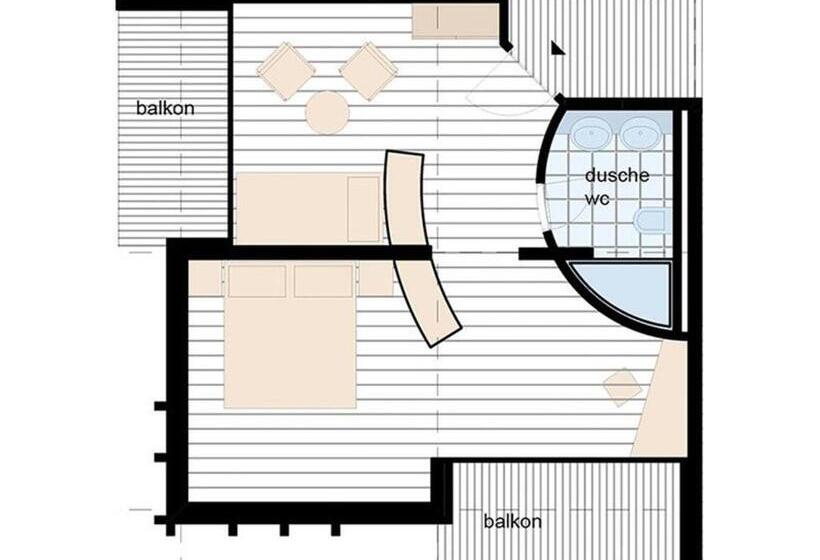 스탠다드 트리플 발코니 룸, Gädi