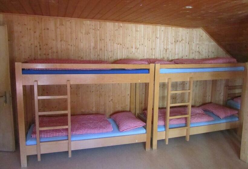 Кровать в Многоместном Номере с Общей Ванной, Jugendherberge Hospental