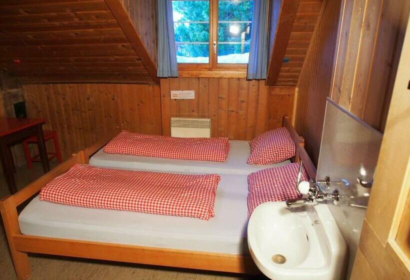 غرفة قياسية رباعية حمام مشترك, Jugendherberge Hospental