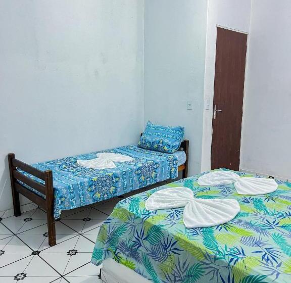 Quarto Triplo Estandar com Sacada, Pousada Sempre Viva Lençóis