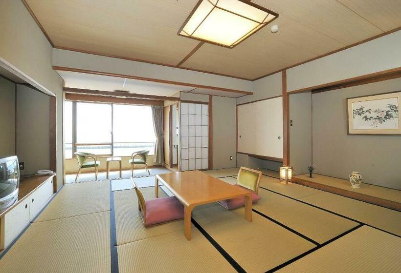 اتاق استاندارد با چشمانداز دریا, Fufurotenburonoyado Ginsyou