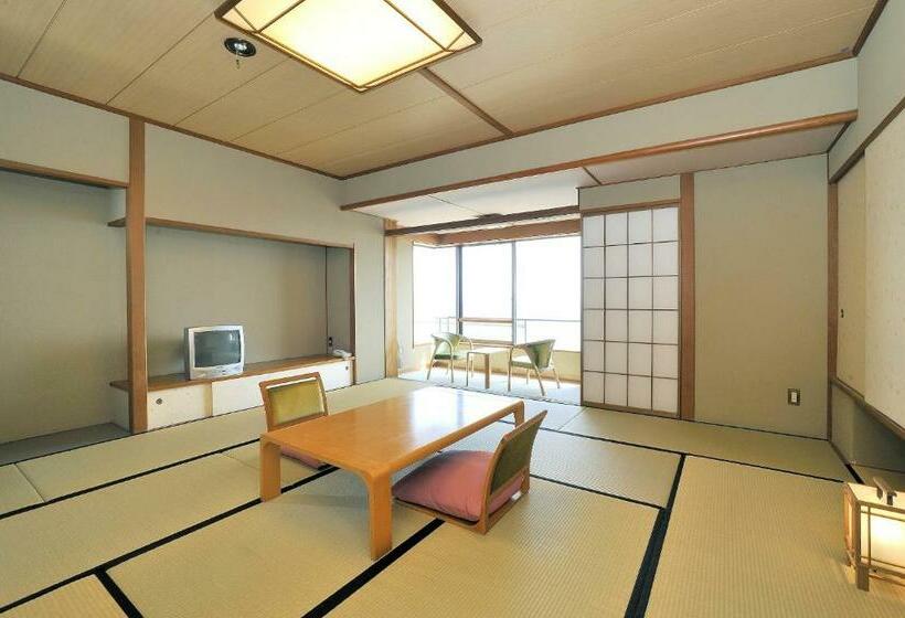 اتاق استاندارد با چشمانداز دریا, Fufurotenburonoyado Ginsyou