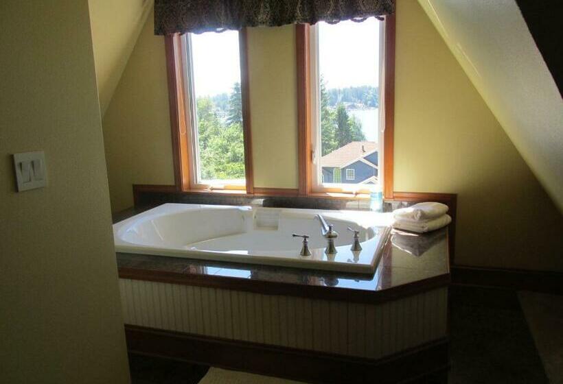 キングサイズベッドのスタンダードルーム, Mansion Inn Lake Stevens