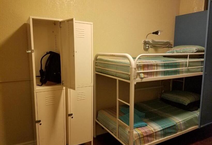 سرير فى غرفة مشتركة مزودة بحمام مشترك, Orange Village Hostel