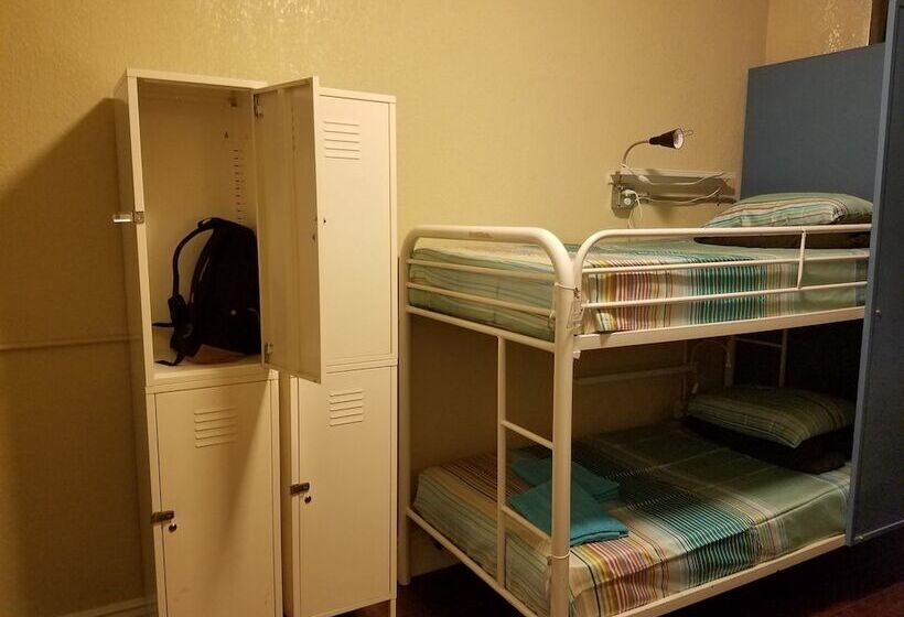 سرير فى غرفة مشتركة مزودة بحمام مشترك, Orange Village Hostel