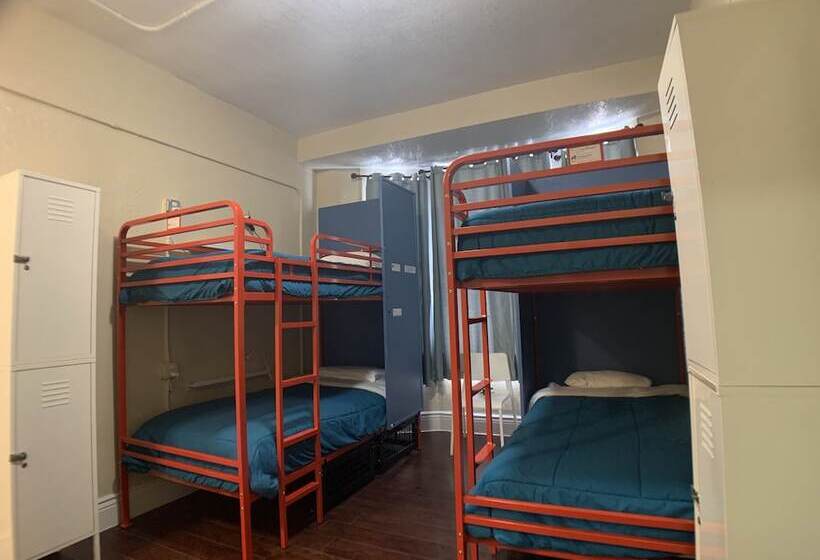 سرير فى غرفة مشتركة مزودة بحمام مشترك, Orange Village Hostel