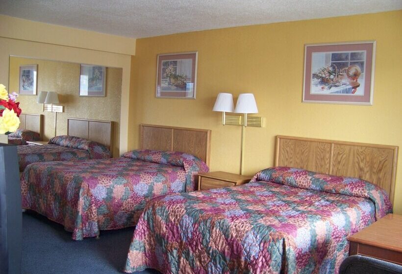 غرفه قياسيه سريرين مزدوجين, American Motor Inn   Rock Island