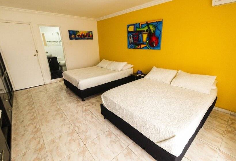 חדר סטנדרט לארבעה, Balcones De Bocagrande