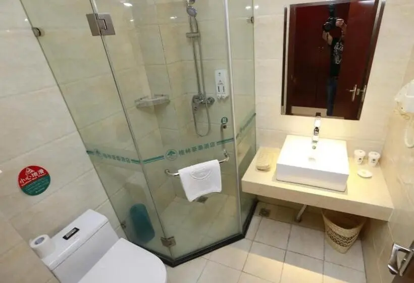キングサイズベッドのスタンダードルーム, Greentree Inn Anhui Bozhou Mengcheng Zhuangzi Road Express