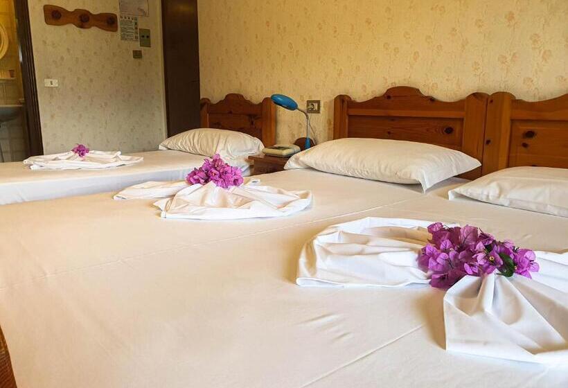 غرفة قياسية ثلاثية مطلة علي الحديقة, Residence Hotel Maxi