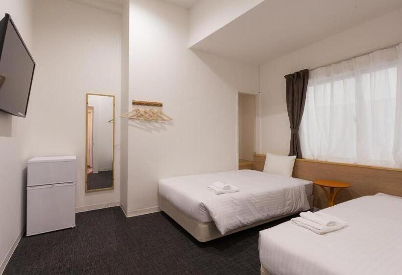 Номер Стандарт 2 Двуспальные Кровати, Abest Cube Naha Kokusai Street Cabin Type Hotel All Room With Key