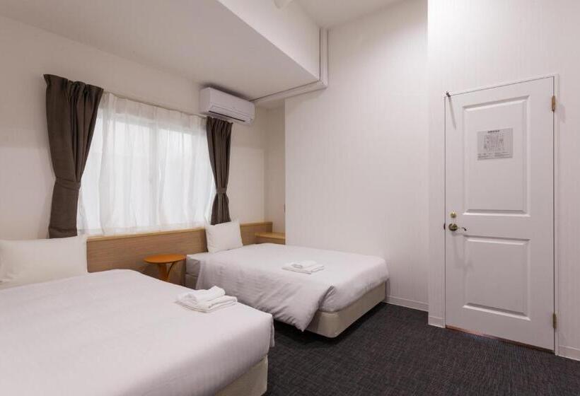 Номер Стандарт 2 Двуспальные Кровати, Abest Cube Naha Kokusai Street Cabin Type Hotel All Room With Key