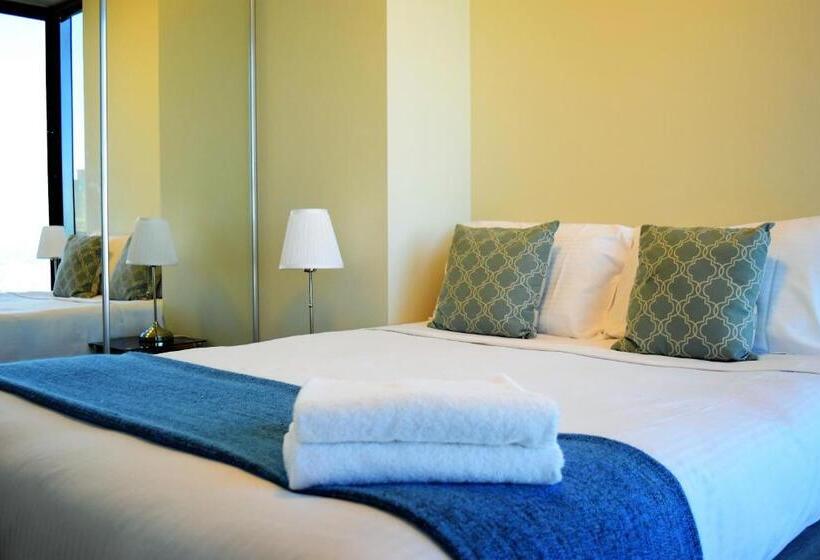 דירת דלוקס 2 חדרי שינה, Melbourne Skyhigh Apartments