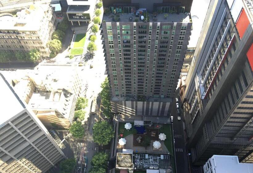 דירת חדר דלוקס, Melbourne Skyhigh Apartments