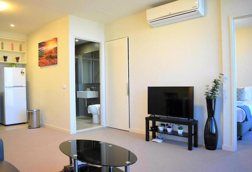 דירת חדר דלוקס, Melbourne Skyhigh Apartments