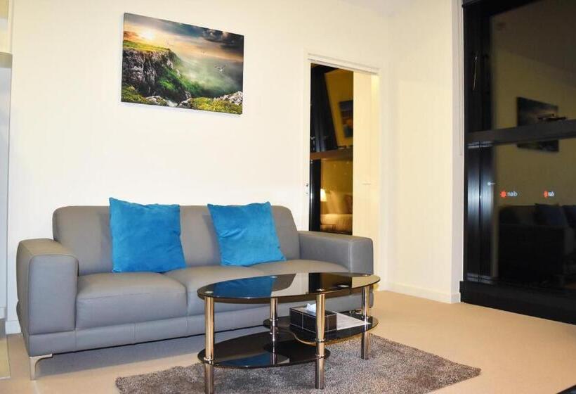 דירת חדר דלוקס, Melbourne Skyhigh Apartments