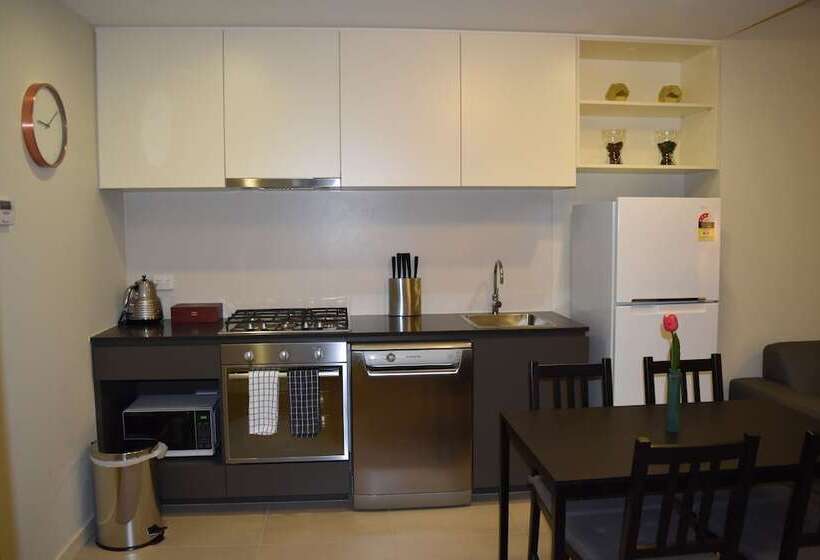 דירת דלוקס 2 חדרי שינה, Melbourne Skyhigh Apartments