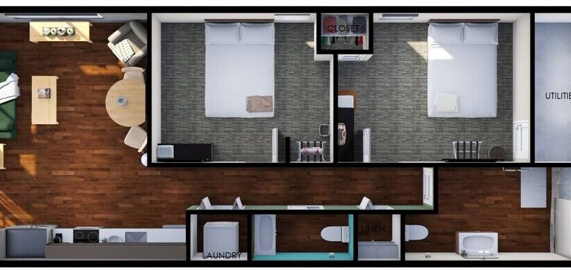 2 Bedrooms Apartment Lake View, Howey Bay Motel