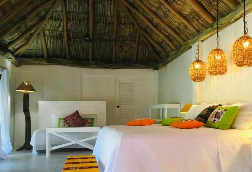 غرفة ديلوكس مزودة بشرفة, Hacienda La Rusa