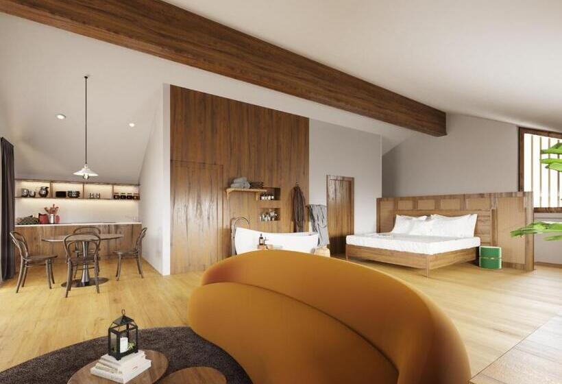 דירת פנטהאוז 1 חדרי שינה, Hofgut Antlas