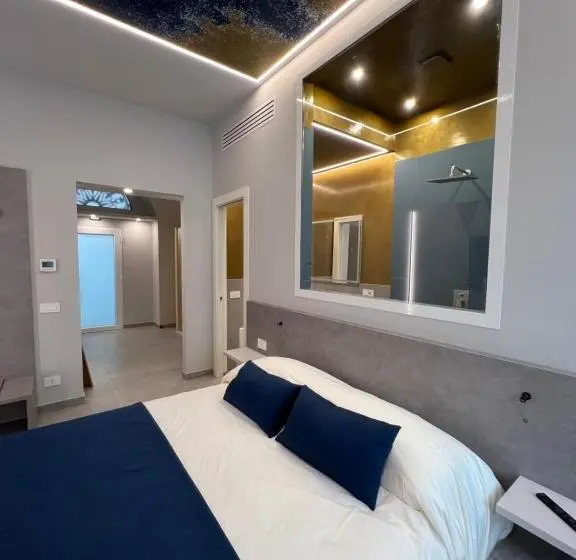 キングサイズベッドのデラックスルーム, Shanti Rooms & Apartments Lucullo