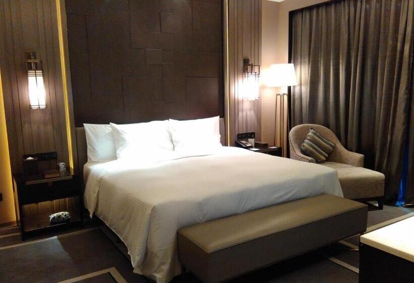 キングサイズベッドのデラックスルーム, Wanda Realm Dongying