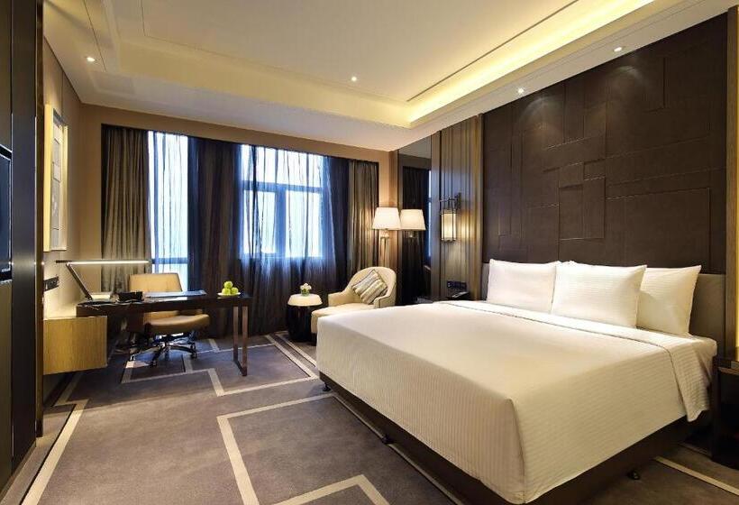 キングサイズベッドのデラックスルーム, Wanda Realm Dongying