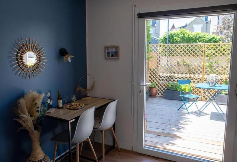 اتاق استاندارد با تراس, L Escale Fleurie à Saint Brieuc