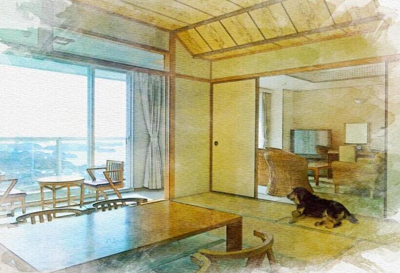 חדר משפחתי נוף לים, Nanki Shirahama Dog Paradise