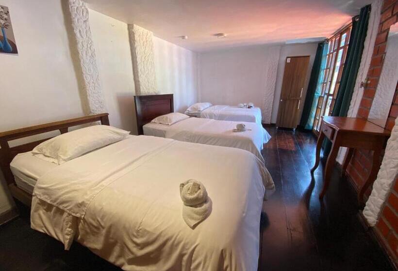 חדר סטנדרט לארבעה, Garden House Hostal