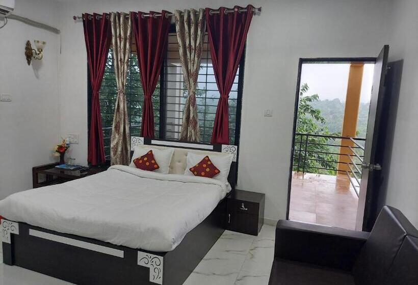 غرفة ديلوكس مزودة بشرفة, The Four Winds House