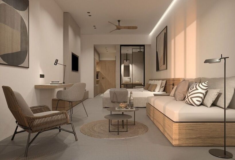 اتاق سوپریور با چشمانداز جانبی دریا, Almyrida Resort