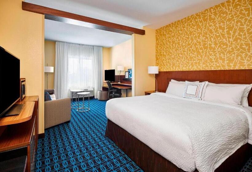 带大床的标准工作室, Fairfield Inn & Suites By Marriott Alexandria,virginia