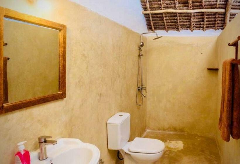 חדר סטנדרט נוף לים עם מרפסת, Mnana Beach Bungalows