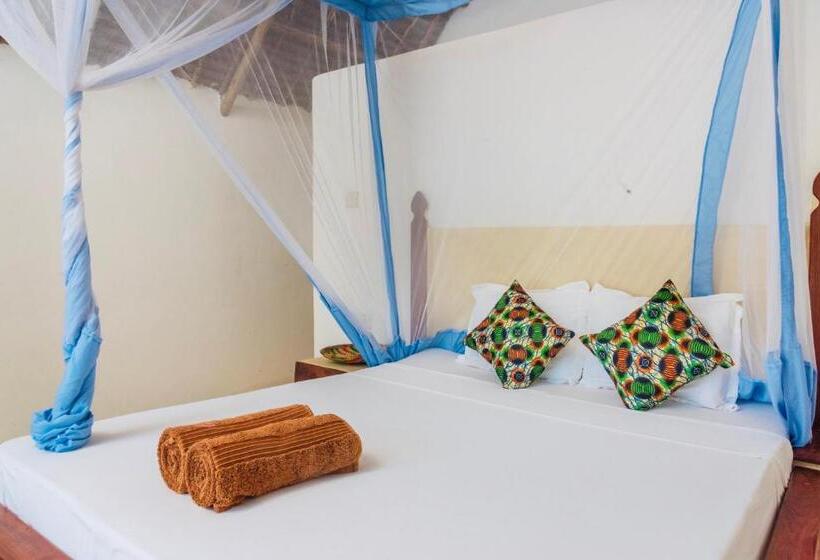 חדר סטנדרט נוף לים עם מרפסת, Mnana Beach Bungalows