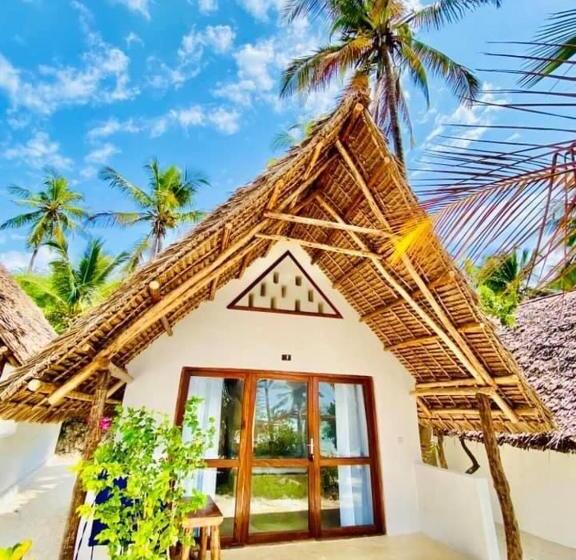 חדר סטנדרט נוף לים עם מרפסת, Mnana Beach Bungalows