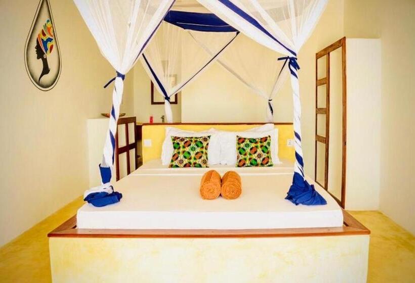 חדר דלוקס עם מרפסת נוף לים, Mnana Beach Bungalows