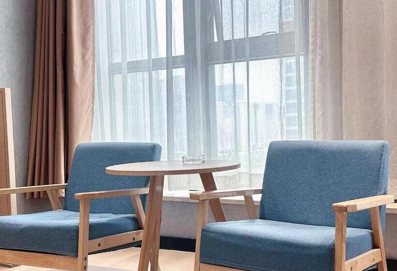 חדר דלוקס, 海菲酒店 郑州高铁东站cbd国际会展中心店