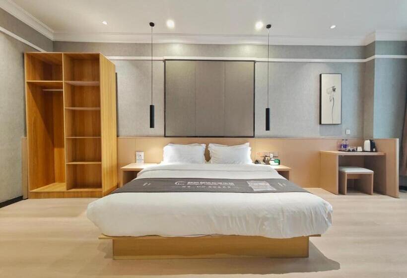 חדר דלוקס, 海菲酒店 郑州高铁东站cbd国际会展中心店