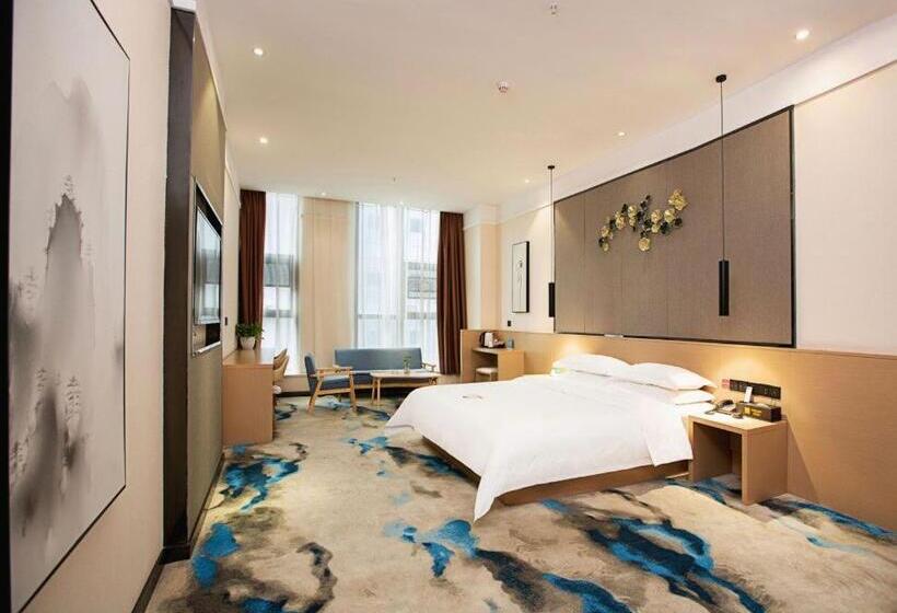 חדר סופריור עם מיטת קינג, 海菲酒店 郑州高铁东站cbd国际会展中心店