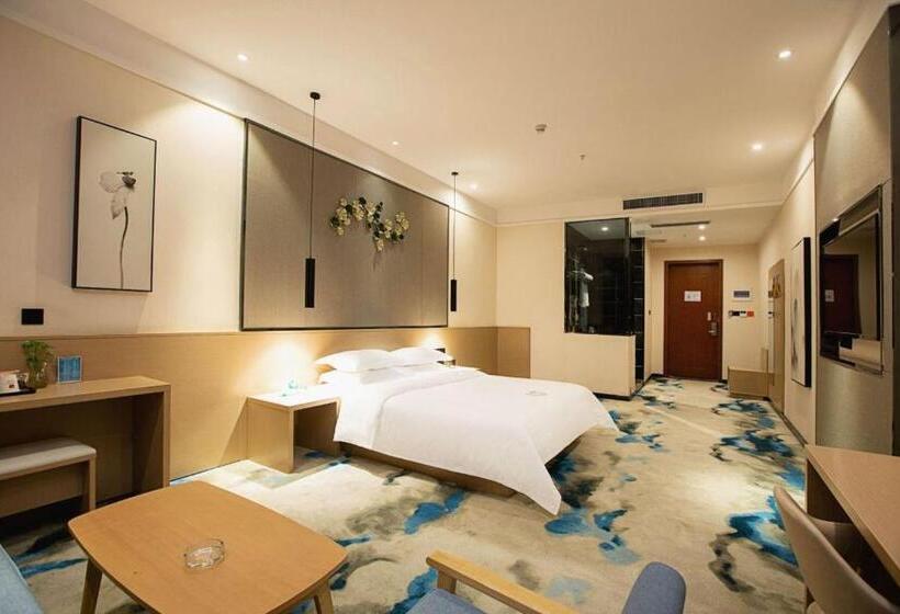 חדר סופריור עם מיטת קינג, 海菲酒店 郑州高铁东站cbd国际会展中心店