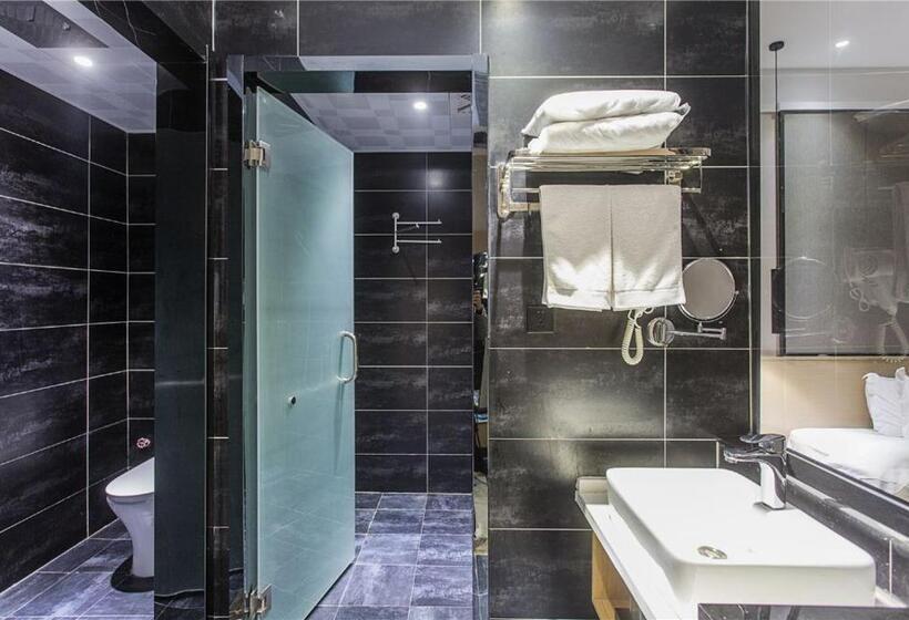 חדר סופריור, 海菲酒店 郑州高铁东站cbd国际会展中心店