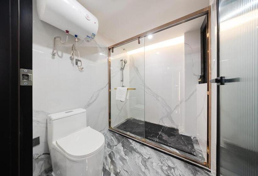 キングサイズベッドのデラックスルーム, Yoomanjoo Hotel Guangzhou Taikoo Hui Zhengjia Square Branch