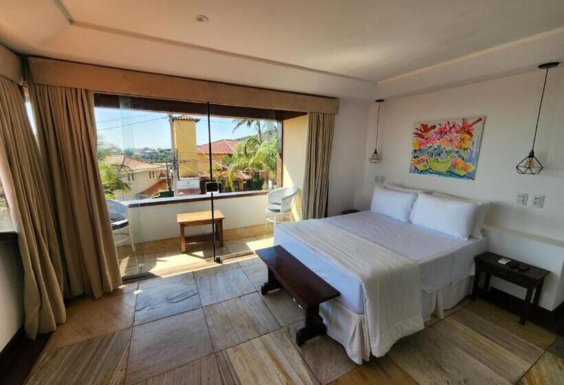 غرفة قياسية مطلّة علي البحر مزوَّدة بشُرفة, Pousada Dreamland Buzios